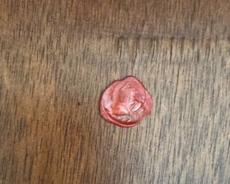 Wax Seal inside Etagere