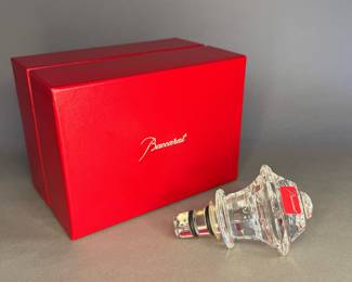 Baccarat "Tip Top" Crystal Bottle Stopper