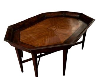 Holly Hunt Classic Creations Tortoise Tray Coffee Table - 56"L x 38"W x 21"H.