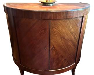 William Switzer Art Deco Demilune Two-door Cabinet