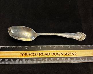 S26 - $30. 20 grams, C.S. Sherwood. sterling silver spoon. Monogrammed "RBD"