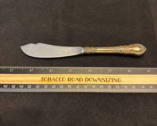 S13 - $35.  Lunt Sterling Handled Fish Knife. 
