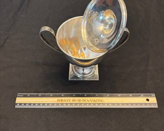 S40 - $675. 396 grams. Schofield Sterling Silver Bowl. Monogrammed "EW"