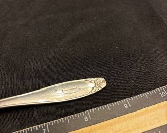 S2 - $7,000. 121pc Steiff Sterling Silver Flatware Set. Monogrammed "D". 17 dinner forks, 19 salad forks, 12 dinner knives, 6 butter knives, 1 fish knife, 10 iced tea spoons, 10 soup spoons, 11 dessert spoons, 8 dinner spoons, 11 butter/cheese spreaders, 7 serving spoons, 2 serving forks, 2 gravy ladles, 2 pie/cake serving spatulas, 1 small ladle, 1 olive fork, 1 carving fork. Weight available upon request. 