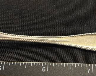 S26 - $30. 20 grams, C.S. Sherwood. sterling silver spoon. Monogrammed "RBD"