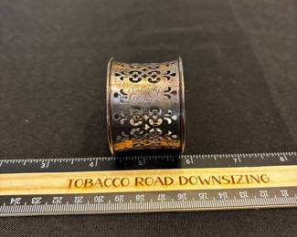 S44 - $45. 20 Grams, Sterling silver Napkin Ring. 
