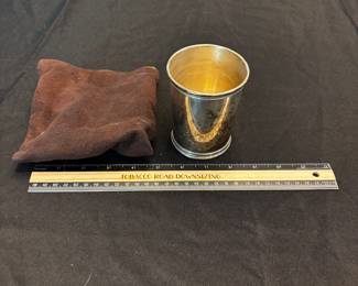 S46 - $250. 152 grams. Sterling Silver Cup. Mark J Scearce, Shelbyville Kentucky.