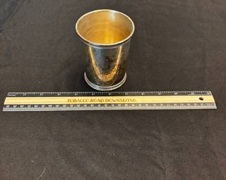 S46 - $250. 152 grams. Sterling Silver Cup. Mark J Scearce, Shelbyville Kentucky.