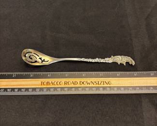 S16 - $40. 12 gram sterling silver olive spoon