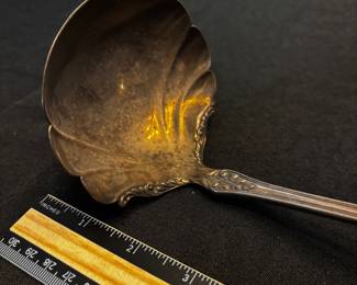 S42 - $325. 200 grams, Sterling Silver Ladle. 