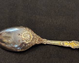 S19 - $35. 22 grams, sterling silver dessert spoon.