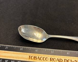 S26 - $30. 20 grams, C.S. Sherwood. sterling silver spoon. Monogrammed "RBD"