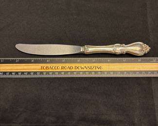 S1 - $2500. 35 pc Towle Sterling Silver Flatware Set. 8 dinner forks, 8 salad forks, 9 dessert spoons, 1 dinner spoon, 9 butter knives. Weight available upon request. 