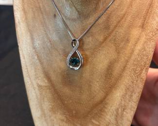 S61 - $45. Sterling Necklace & Pendant from Kay Jewelers in Original Box. 