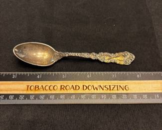 S19 - $35. 22 grams, sterling silver dessert spoon.