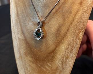 S61 - $45. Sterling Necklace & Pendant from Kay Jewelers in Original Box. 