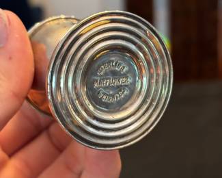S51 - $40. Mayflower Sterling Silver Weighted Salt and Pepper shakers.