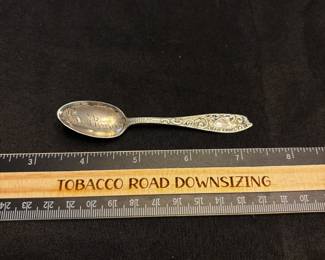 S30 - $30. 10 grams, R. Wallace & Sons "Baltimore" sterling silver spoon. Monogrammed "EBW"