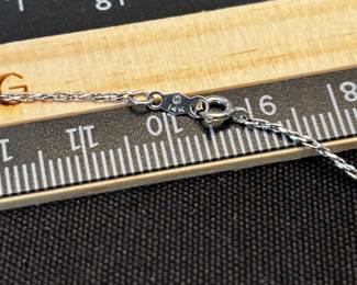 S61 - $45. Sterling Necklace & Pendant from Kay Jewelers in Original Box. 