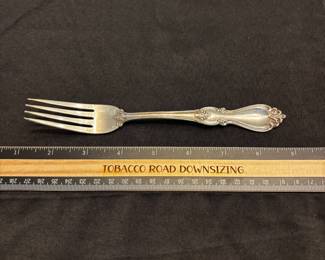 S1 - $2500. 35 pc Towle Sterling Silver Flatware Set. 8 dinner forks, 8 salad forks, 9 dessert spoons, 1 dinner spoon, 9 butter knives. Weight available upon request. 