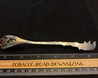 S16 - $40. 12 gram sterling silver olive spoon