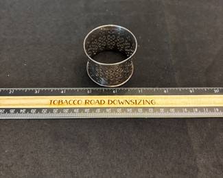 S44 - $45. 20 Grams, Sterling silver Napkin Ring. 