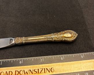 S13 - $35.  Lunt Sterling Handled Fish Knife. 