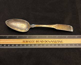 S15 - $50. 30 gram sterling silver spoon. Makers mark S.W