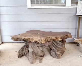 Rustic Live-Edge Coffee Table