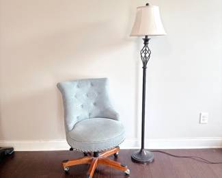 Linon Sinclair Office Chair - Floor Lamp