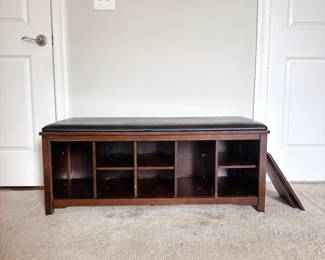 Linon Cape Anne Dark Walnut Bench