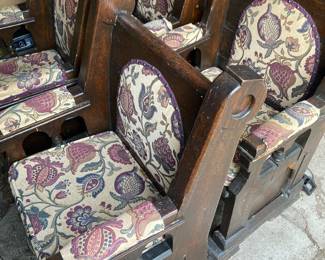 Vintage church chairs