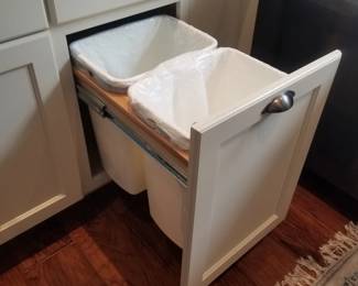 WOLF cabinetry detail: trash corral