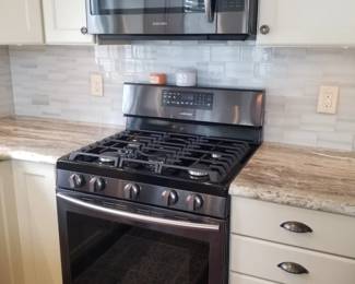 Samsung microwave oven mfg. 1/2016; Samsung gas range