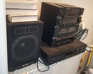 A/V equipment; books
