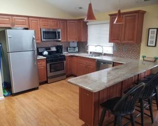 Nice kitchen with stainless steel appliances