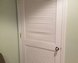 Louvered door