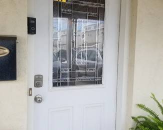 Entry door with electronic lock - two doors available