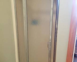 Glass shower door