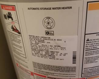 40-gallon gas hot water heater