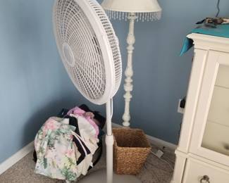 Floor fan; floor lamp