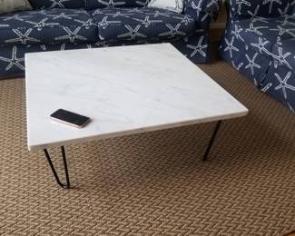 Coffee table; area rug