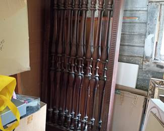 Pair of H crafted wooden interior gates