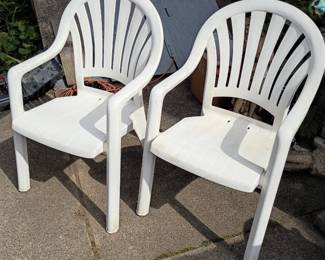 Vinyl outdoor chairs