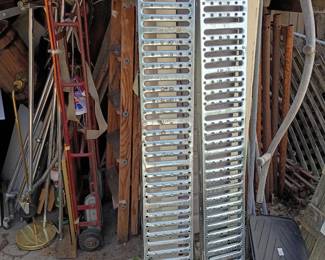 72" x 9" steel ramps