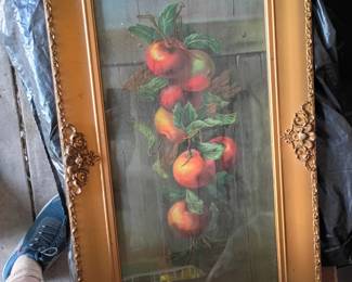 Vintage frame with still life image