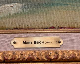 Mary Beich (1917-2002) oil on canvas     42"h x 32"w (canvas size)