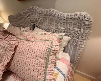 Lexington wicker queen headboard 