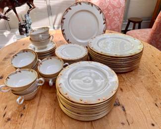 Lenox Essex china  13 dinner plates, 13 salad plates, 13 bread plates, 13 cups & saucers