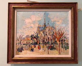 Yolande Ardissone (1927-2024) oil on canvas 18.5"h x 22"w 